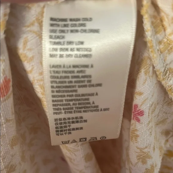 Free People Orange Tan V-Neck Sundress - Picture 3 of 5